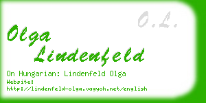 olga lindenfeld business card